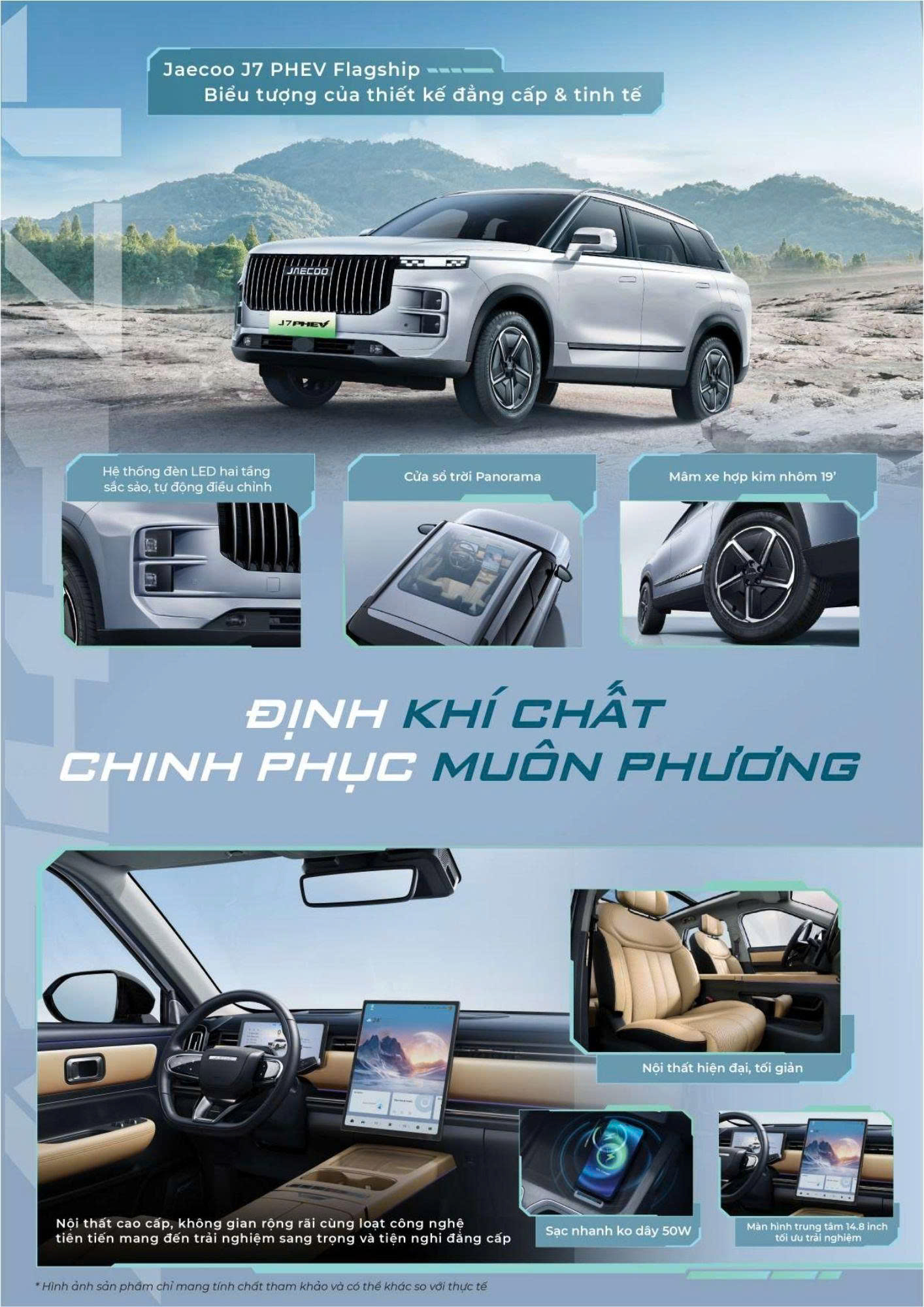 Bảng thông số kỹ thuật Jaecoo J7 PHEV - OMODA & JAECOO Phú Mỹ Hưng