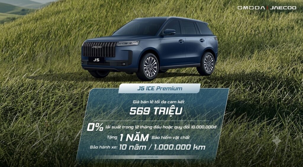 Jaecoo J5 tại OMODA & JAECOO Phú Mỹ Hưng